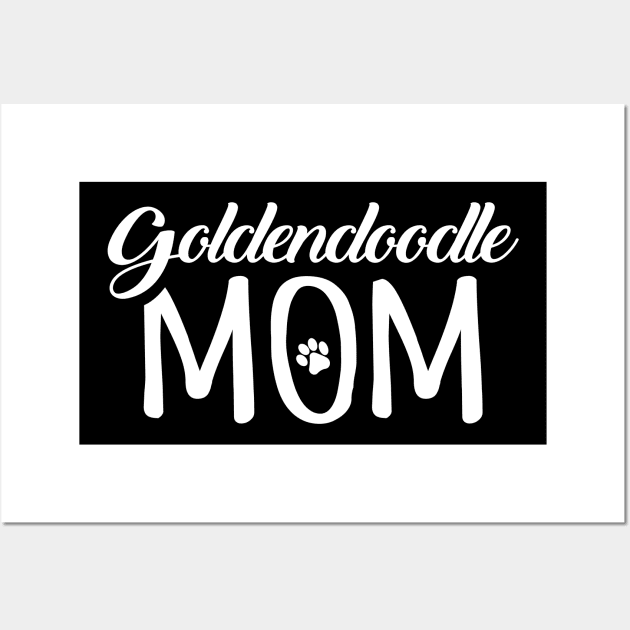 'Goldendoodle Mom' Cool Pet Dog Gift Wall Art by ourwackyhome